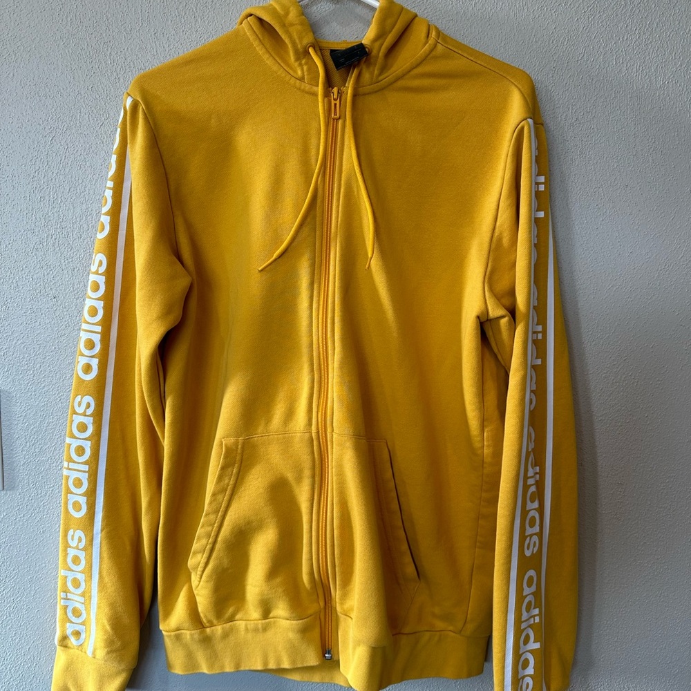 Adidas full zip hoodie, M
